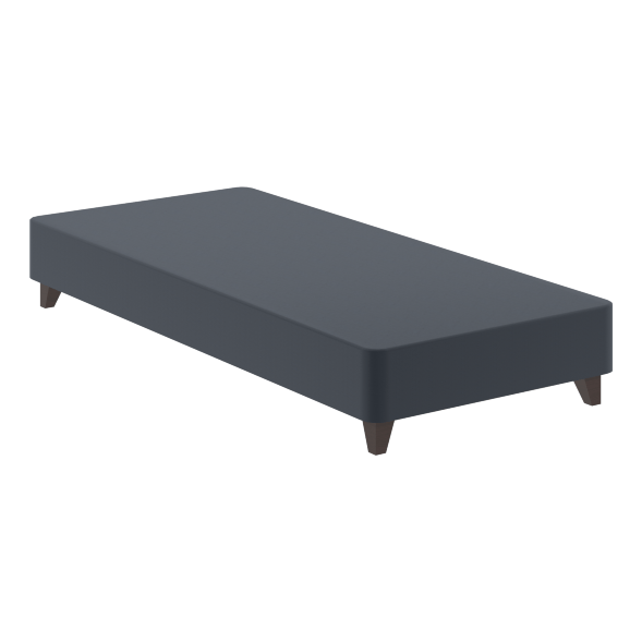 Кровать Бокс спринг с темными опорами BSD 920 серый 2000х900х200 MUAR в Реж 