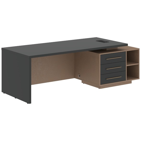 Стол руководителя с тумбой VCT 2390(R) 2300х900х750 VELION