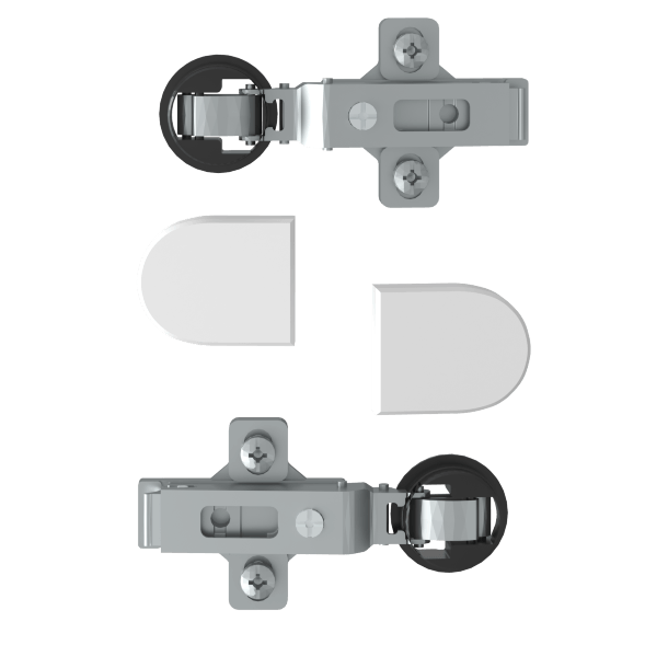 Комплект петель с заглушками для стеклянных дверей ESH-2 EDIS в Реж 