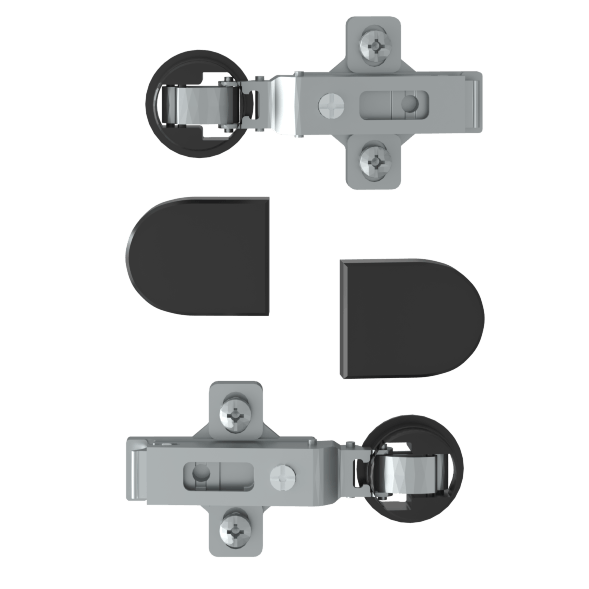 Комплект петель с заглушками для стеклянных дверей ESH-2 EDIS в Реж 