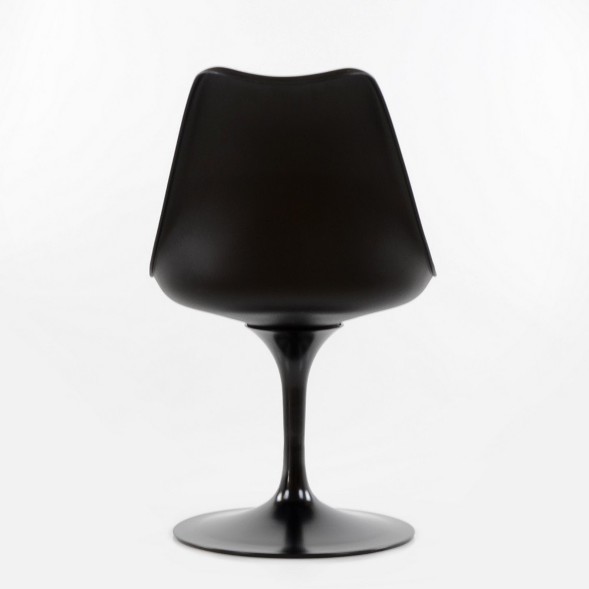 Стул Tulip style черный с черной подушкой