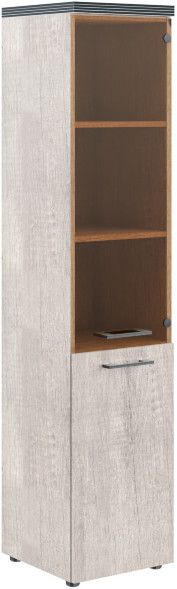 Шкаф колонка комбинированая с топом THC 42.2(L) Дуб Каньон 430х452х1968