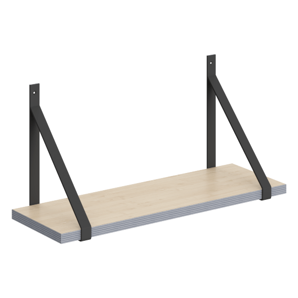 Полка с полкодержателями SH2-GINO 630х210х300 COFFEE в Реж 