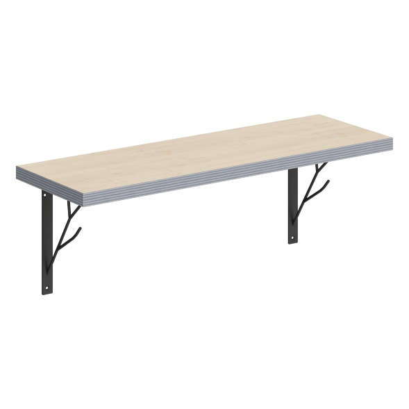 Полка с полкодержателями SH2-TREE 630х210х222 COFFEE в Реж 