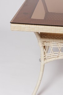 Стол для дачи FM-2001, 850*850 белый