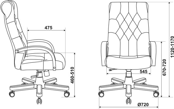 Кресло руководителя Бюрократ T-9928WALNUT, ECO