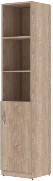 Шкаф колонка с глухой малой дверью SR-5U.5(R) Дуб Сонома светлый 386х375х1815 в Реж 