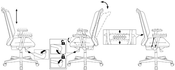 Кресло руководителя Бюрократ MC-612N-H черный