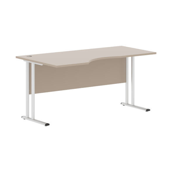 Стол эргономичный СА-1M(L) Клен*/серебро 1600х900х755 IMAGO-M в Реж 