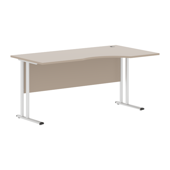 Стол эргономичный СА-1M(R) Клен*/серебро 1600х900х755 IMAGO-M в Реж 