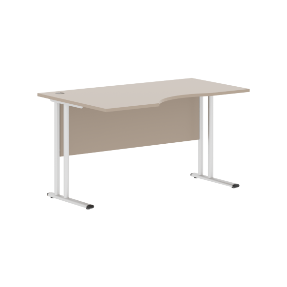 Стол эргономичный СА-2M(L) Клен*/серебро 1400х900х755 IMAGO-M в Реж 