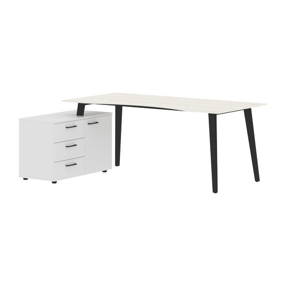 Стол руководителя с тумбой JCT 1813(L) 1800х1300х750 JAY в Реж 