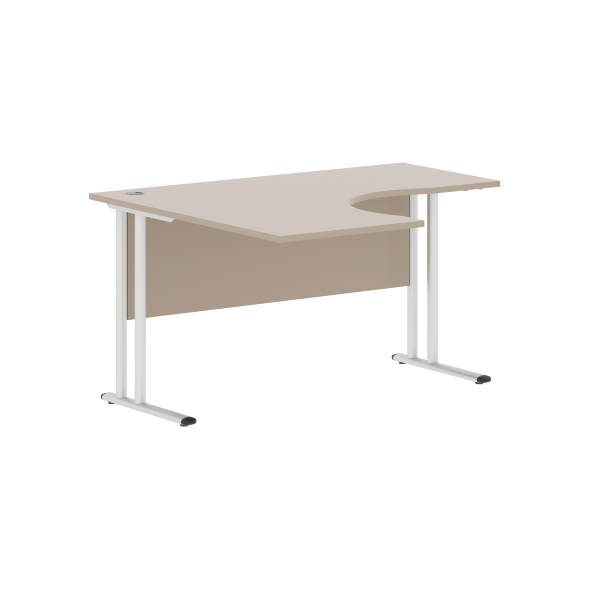 Стол эргономичный СА-3M(L) Клен*/серебро 1400х1200х755 IMAGO-M в Реж 