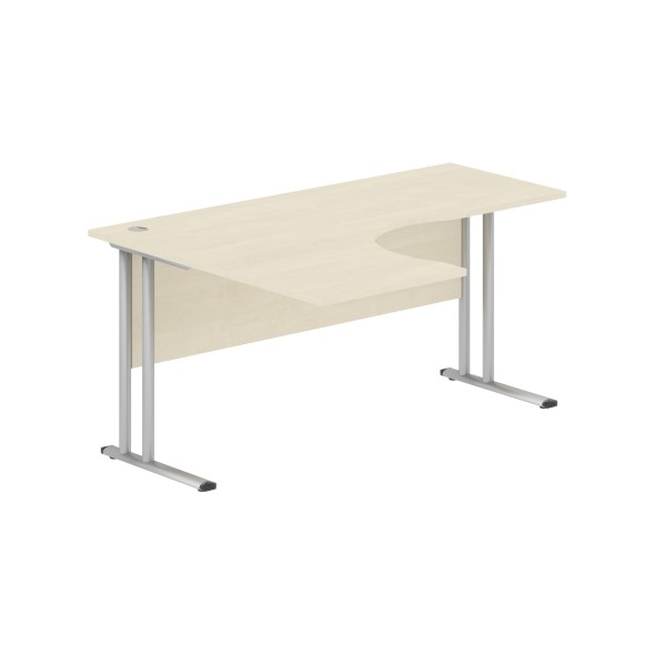 Стол эргономичный СА-4M(L) Клен*/серебро 1600х1200х755 IMAGO-M в Реж 