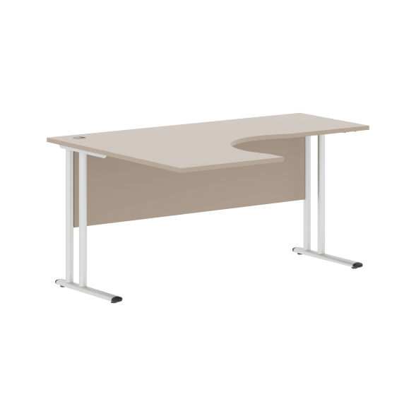 Стол эргономичный СА-4M(L) Клен*/серебро 1600х1200х755 IMAGO-M в Реж 