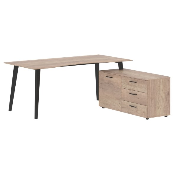 Стол руководителя с тумбой JCT 1818(R) 1800х1800х750 JAY в Реж 