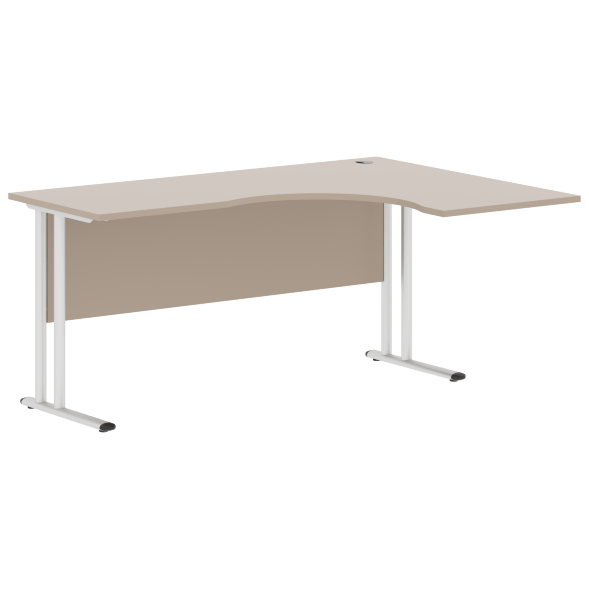 Стол эргономичный СА-4M(R) Клен*/серебро 1600х1200х755 IMAGO-M в Реж 