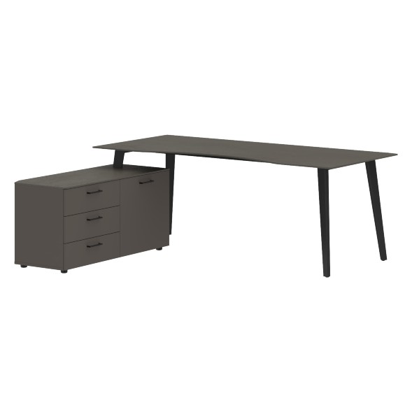 Стол руководителя с тумбой JCT 2018(L) 2000х1800х750 JAY в Реж 