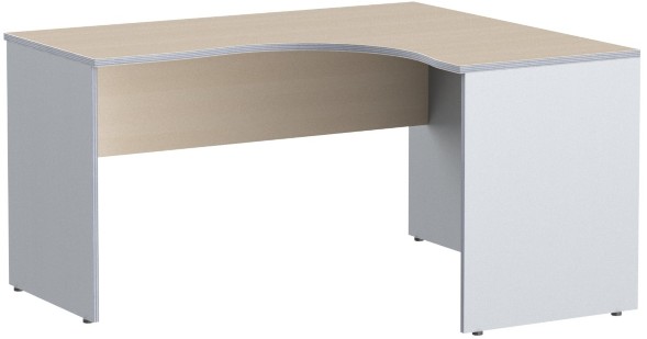 Стол криволинейный СА-3Пр Беларусь Клен/Металлик 1400*1200(600)*755 IMAGO