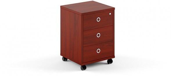 Тумба подкатная B 201 Бургунди 480х455х660 в Реж 