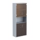 Шкаф комбинированный малыми стеклянными и глухими дверьми СТ-1.4 770*365*1975 I в Реж 